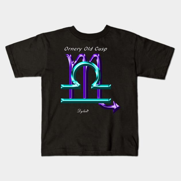 Libra Scorpio Ornery Cusp Kids T-Shirt by DylanArtNPhoto